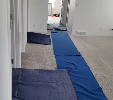 Floor Protection During Canmore Relocation